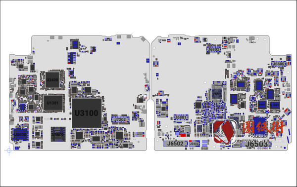 小米手机图纸Xiaomi Mi 11 35200K2M0A小米11手机主板+小板维修点位图