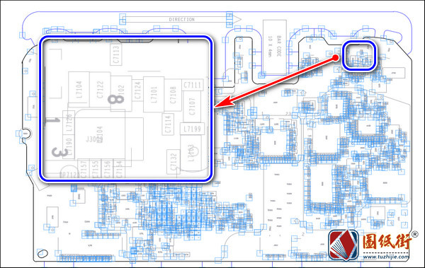 华为荣耀HonorPlay VER.C主板元件位号图