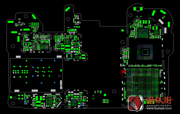 华为Mate20 HL1HIMAM VER.D手机主板元件位号图