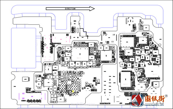 华为Nova3 HL2PARM VER.C主板元件位号图