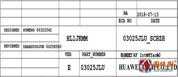 华为Y9 2019 HL1JKMM VER.E Schematic手机图纸下载