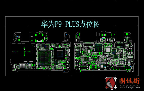 华为P9 Plus 手机点位图PCB