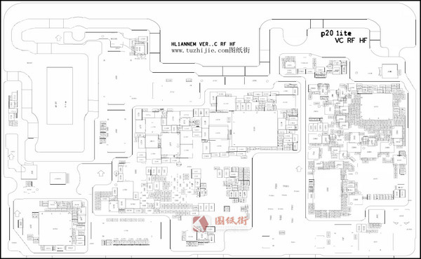 华为P20lite Nova3e电路原理图纸+位号图