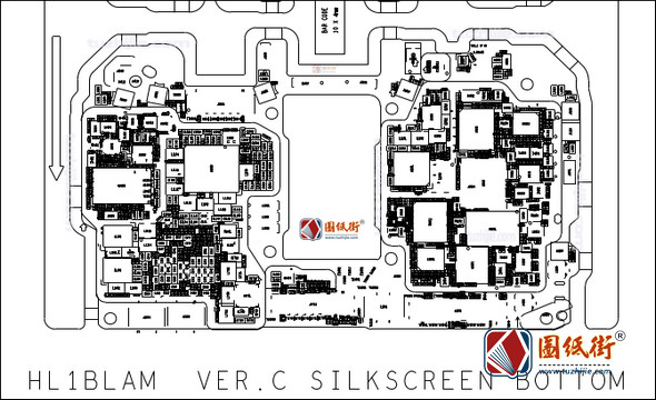 华为mate 10pro HL1BLAM VER.C手机图纸主板元件位号图