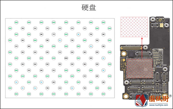 iPhone11Pro硬盘对地阻值-手机维修资料下载