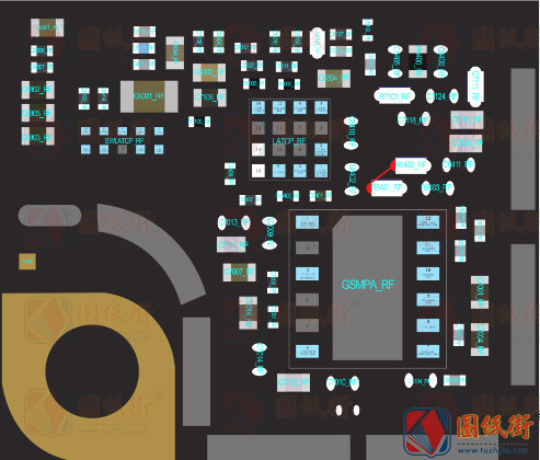 iPhone7代7P手机维修资料-天线耦合器短接图