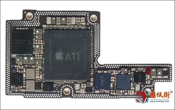 iPhoneX U4100闪光灯对地阻值图