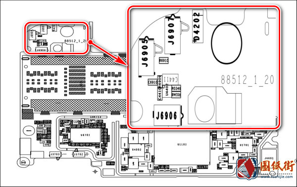 小米CC9E 88512_1_20主板元件位号图