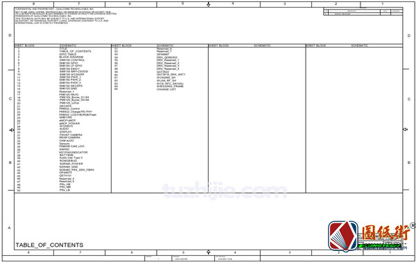 小米A3手机电路原理图纸