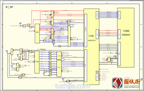 小米8后指纹版 逻辑框图 无连接