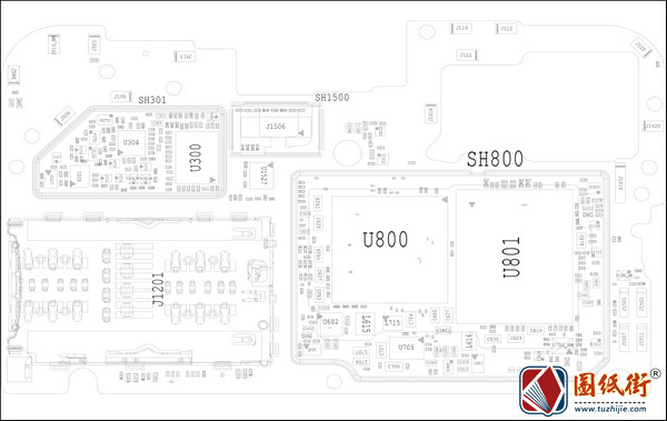 小米8 Mi 8 Lite (platina)青春版主板元件位号图