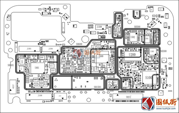 小米8 Mi 8 Lite (platina)青春版主板元件位号图