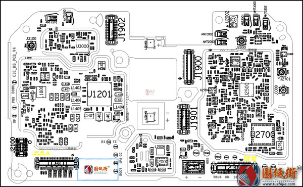 红米8A手机电路图+位号图