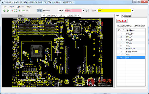 华擎ASRock AB350 PRO4 R2 r2.00 70-MXB9G0-A01主板点位图FZ