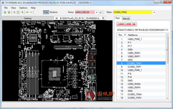 ASRock B150M Pro4S_D3 r1.01点位图