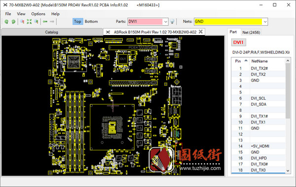 ASRock B150M Pro4V Rev 1.02华擎主板点位图