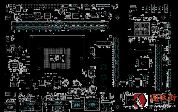 ASROCK H110D4-M1 ODM 1.01华擎主板点位图FZ