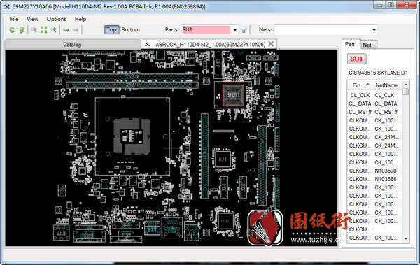 ASROCK H110D4-M2 1.00A华擎主板点位图FZ