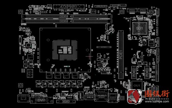 Asrock H110M-HG4 REV2.01华擎主板点位图