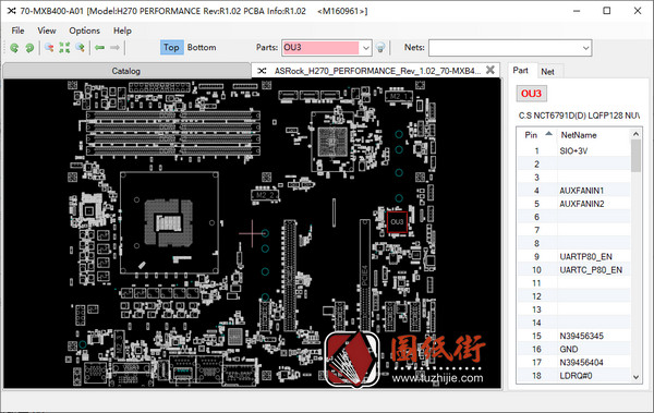 ASROCK H270 PERFORMANCE REV 1.02 华擎主板点位图FZ