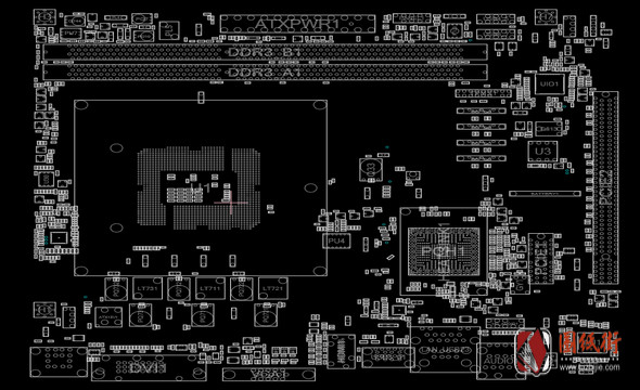 ASROCK H81M-VG4 REV1.00 70-MXGS80-A04华擎主板点位图