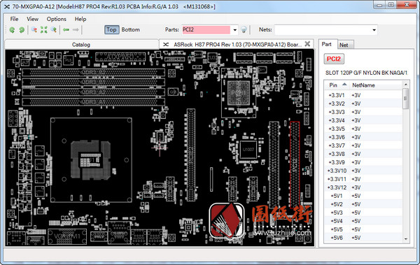 ASRock H87 PRO4 Rev 1.03华擎主板点位图FZ