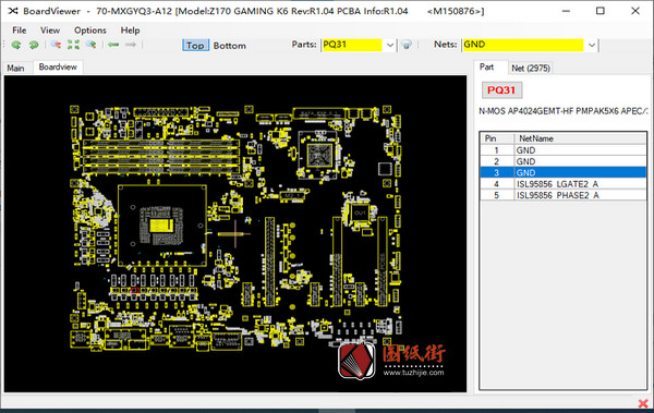 ASROCK Z170 GAMING K6 Rev1.04系列华擎台式机主板点位图FZ