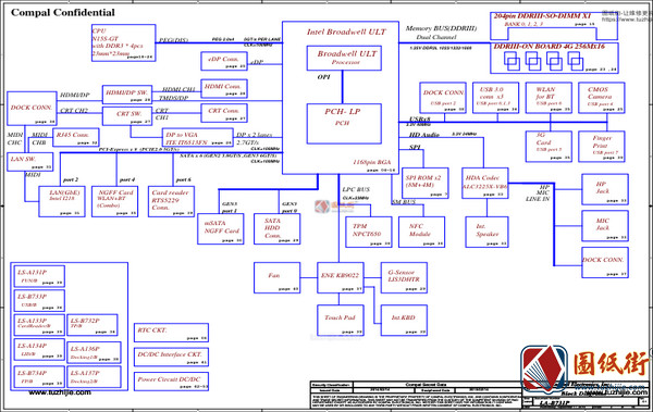 Acer TravelMate P645-S P645-SG LA-B731P Rev 0.4宏基笔记本图纸