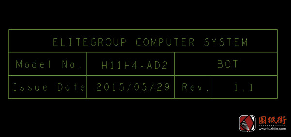 ECS H11H4-AD2 ACER XC-710 REV 1.1主板点位图BRD