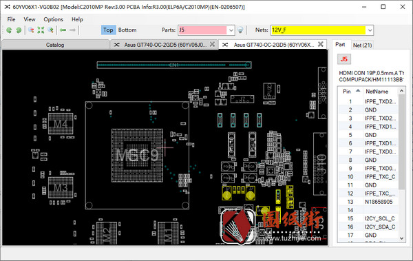 Asus GT740-OC-2GD5华硕系列显卡点位图FZ