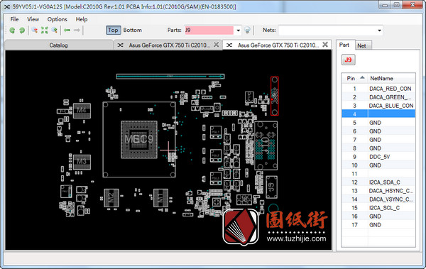 ASUS GTX750TI C2010G华硕系列显卡点位图FZ