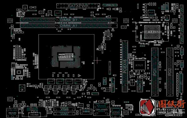 ASUS H81M-CT 1.00 1.00A 1.00R华硕主板点位图