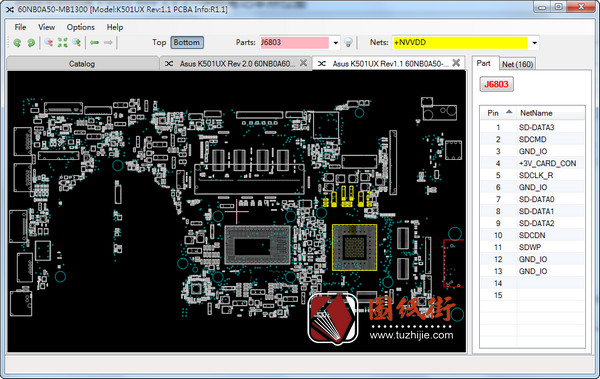Asus K501UX v502u Rev 1.1 2.0华硕笔记本点位图FZ
