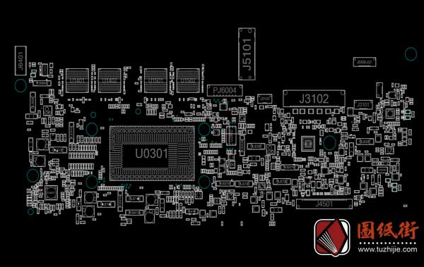 Asus UX330UAR Rev 2.1华硕笔记本主板点位图