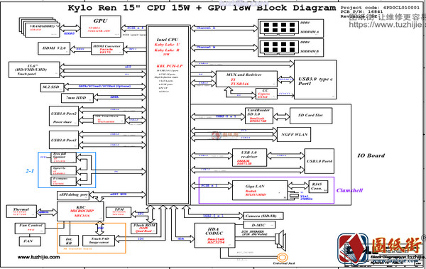 Dell 7570 Wistron 16841-1 16841-1M A00戴尔笔记本图纸