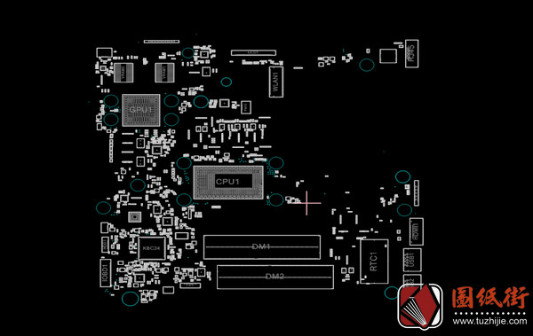 Dell 14-3478 Vegas SKLKBL-U 17841-1 Rev A00笔记本点位图CAD+PDF