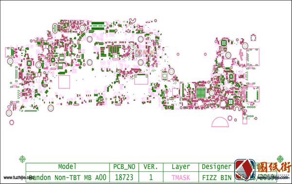 Dell 5300 2-in-1 18723-1 BANDON NONTBT REV X00(A00)戴尔笔记本点位图PDF+BRD