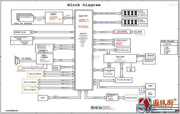 戴尔15-5567 BAL20 LA-D801P REV : 1.0 (A00)笔记本图纸