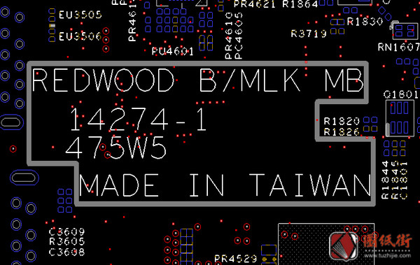 Dell 3157 Wistron Redwood BSW 11.6 14274-1 Rev 1笔记本点位图