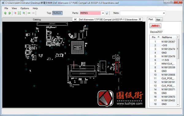 Dell Alienware 17 P18E LA-9331P r1.0戴尔笔记本点位图CAD