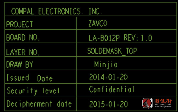 Dell 15 5000 5547 ZAVC0 LA-B012P Rev 1.0戴尔笔记本点位图