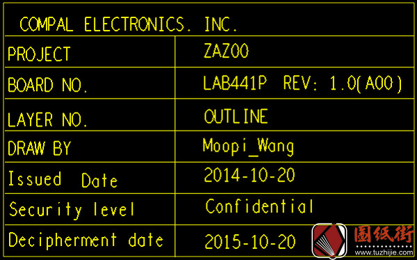 Dell XPS 13 9343 LA-B441P ZAZ00 Rev: 1.0戴尔笔记本点位图BRD