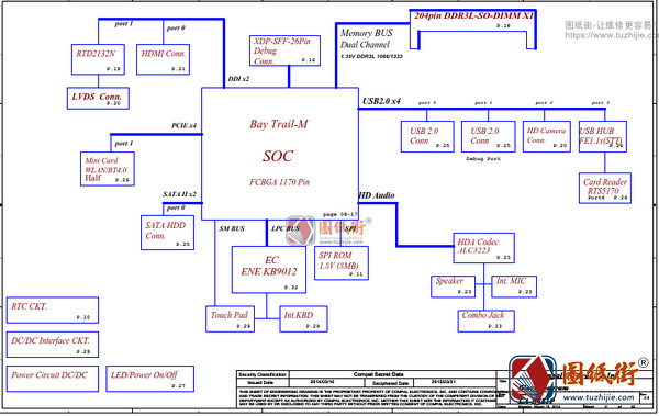Dell 15-3531 ZBW00 LA-B481P REV 2.0戴尔笔记本图纸
