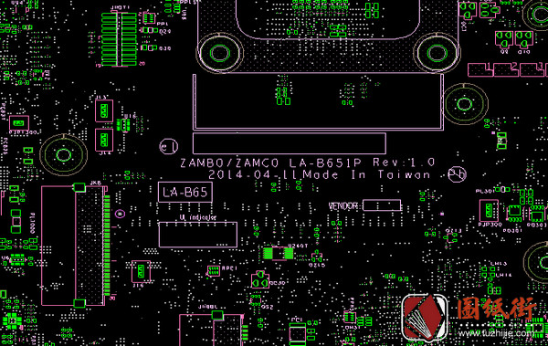 Dell 5545 Compal LA-B651P ZAMB0 ZAMC0 笔记本点位图.BRD