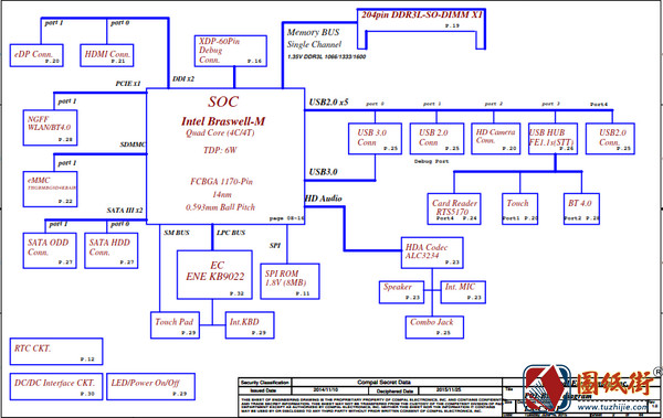 Dell 5552 LA-C571P Rev 1.0戴尔笔记本图纸