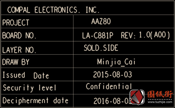 DELL XPS 13 9350 AAZ80 LA-C881P REV 1.0戴尔笔记本点位图