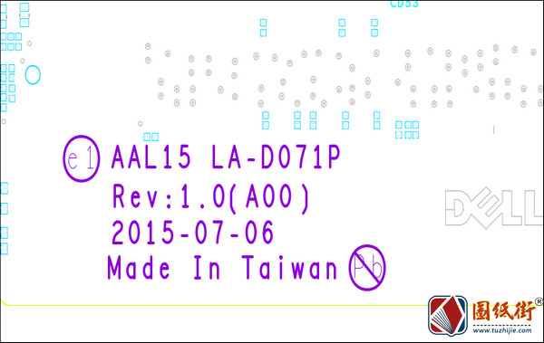Dell Inspiron 15 5559 AAL15 LA-D071P Rev1.0戴尔笔记本位号图PDF