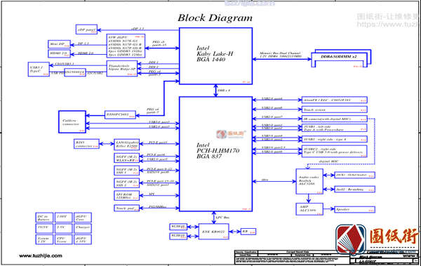 Dell Alienware 13 R3 P81G BAP00 LA-D581P Rev: 1.0(A00)戴尔外星人笔记本图纸