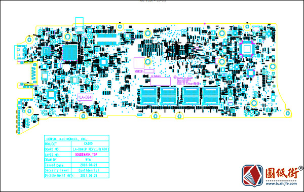 Dell XPS 13 9360 LA-D841P Rev1.0 (A00)笔记本PDF点位图