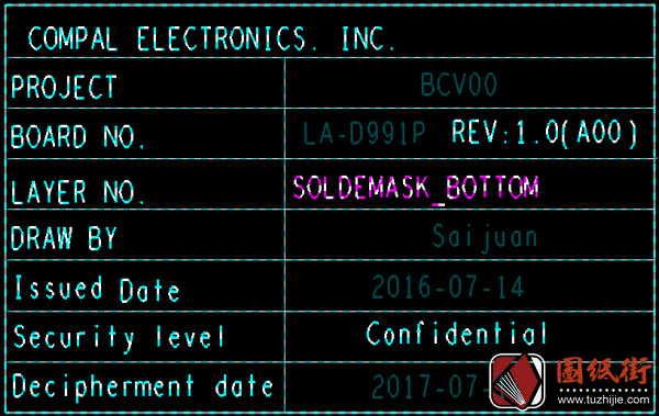 Dell 15 7566 LA-D991P BCV00_BCV10 Rev1.0(A00)戴尔笔记本点位图BRD